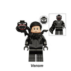 Marvel Symbiote Venom 2, Lego-compatible Building Block Minifigures, 6 Pcs Collection
