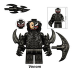Marvel Symbiote Venom, Lego-compatible Building Block Minifigures, 6 Pcs Collection