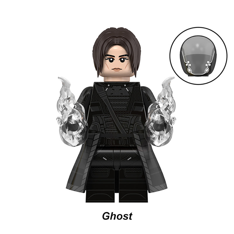 Marvel Thunderbolts Ghost, Lego-compatible Building Block Minifigures, 8 Pcs Collection