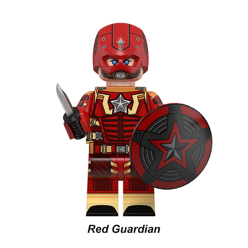 Marvel Thunderbolts Red Guardian, Lego-compatible Building Block Minifigures, 8 Pcs Collection