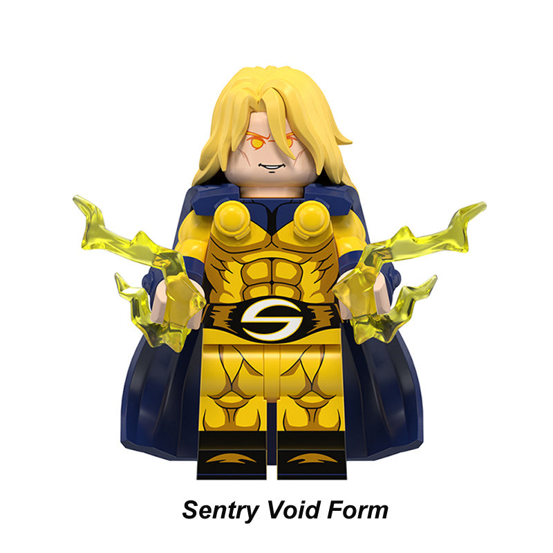 Marvel Thunderbolts Sentry Void Form, Lego-compatible Building Block Minifigures, 8 Pcs Collection