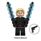 Marvel Thunderbolts Yelena Belova, Lego-compatible Building Block Minifigures, 8 Pcs Collection