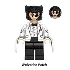 Marvel Wolverine Deadpool Wolverine As Patch, Lego-compatible Building Block Minifigures, 8 Pcs Collection