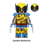 Marvel Wolverine Deadpool Zombie Wolverine, Lego-compatible Building Block Minifigures, 8 Pcs Collection