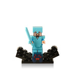 Minecraft Collection Series 2 8 Piece Custom Minifigure Set Steve Enderman, Lego-compatible Building Block Minifigures
