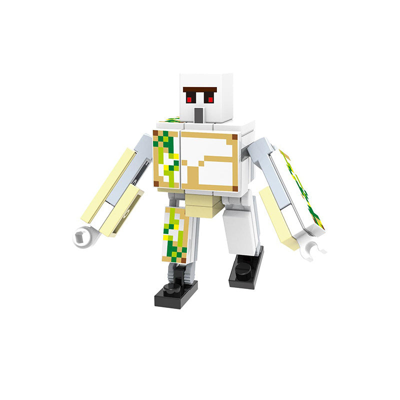Minecraft Collection Series 5 8 Piece Custom Minifigure Set Zombie, Lego-compatible Building Block Minifigures