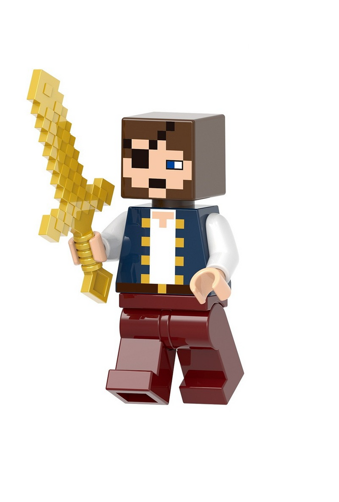 Minecraft Armored Steve, Lego-compatible Building Block Minifigures, 8 Pcs Collection