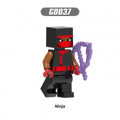 Minecraft Villager Ninja, Lego-compatible Building Block Minifigures, 8 Pcs Collection