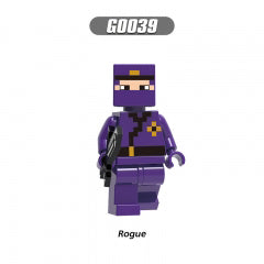 Minecraft Villager Rogue, Lego-compatible Building Block Minifigures, 8 Pcs Collection