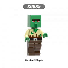 Minecraft Villager Zombievillager, Lego-compatible Building Block Minifigures, 8 Pcs Collection