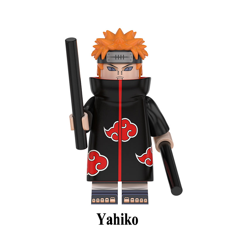 Yahiko Naruto set 5 LEGO-compatible custom anime brick minifigure Akatsuki leader