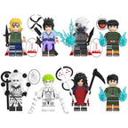 Naruto minifigure set Kakashi Hatake, Sasuke Uchiha, Madara Uchiha LEGO-compatible building block toys | 8-piece set