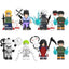 Naruto minifigure set Kakashi Hatake, Sasuke Uchiha, Madara Uchiha LEGO-compatible building block toys | 8-piece set
