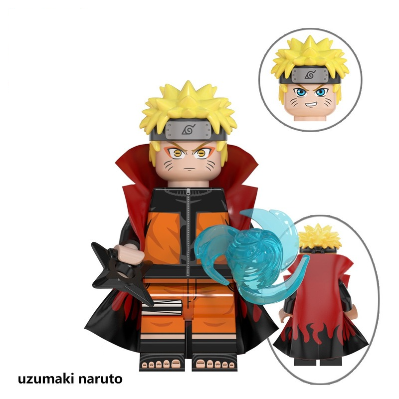 Uzumaki Naruto LEGO-compatible custom brick minifigure toy set 7