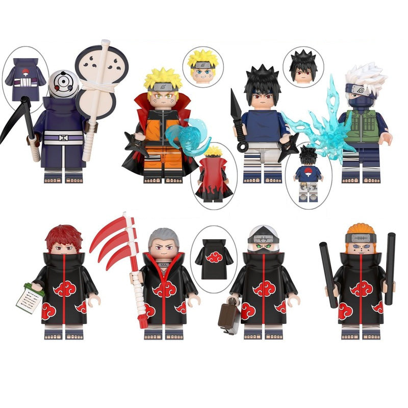 Naruto LEGO-compatible custom anime brick minifigures toy set 7