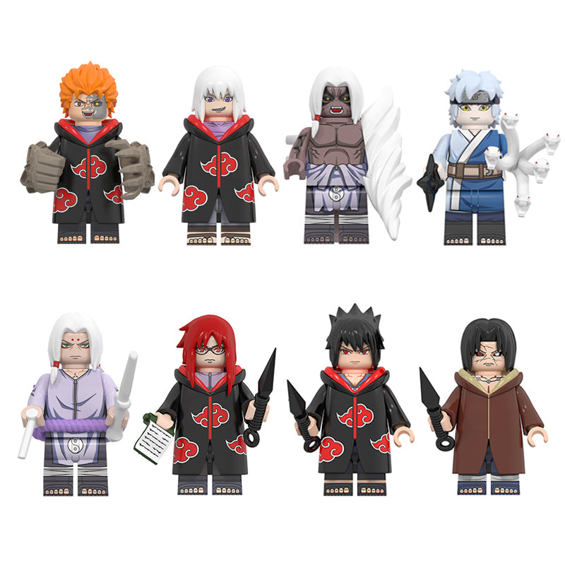 Naruto LEGO compatible brick minifigure toy set 1 ????? Jugo, Itachi, Sasuke, Kaguya, Mitsuki