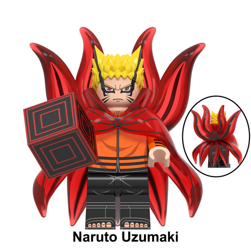 Naruto Uzumaki Baryon Mode LEGO compatible brick minifigure custom toy set 4