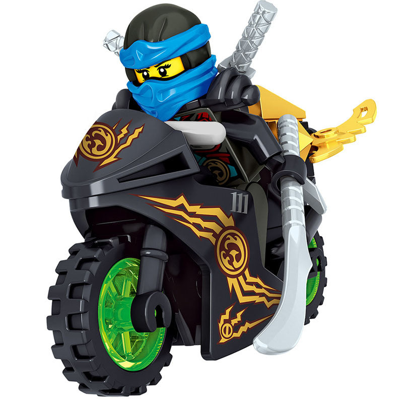 Digi Jay (Master of Lightning) Ninjago LEGO-compatible minifigure | custom brick minifigures
