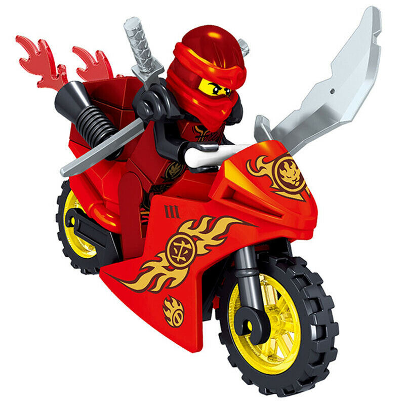 Digi Kai (Master of Fire) Ninjago LEGO-compatible minifigure | custom brick minifigures