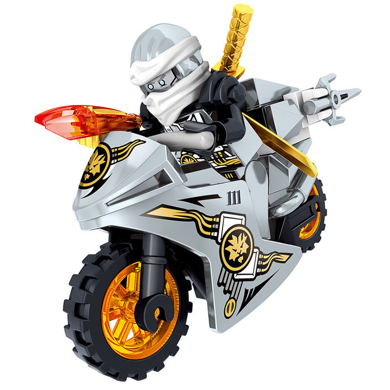 Digi Zane (Master of Ice) Ninjago LEGO-compatible minifigure | custom brick minifigures