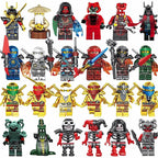 Ninjago Ultimate Battle Pack Golden Legacy Ninjas Digi Heroes 24 Pcs 2, Lego-compatible Building Block Minifigures
