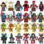Ninjago Ultimate Battle Pack Golden Legacy Ninjas Digi Heroes 24 Pcs 2, Lego-compatible Building Block Minifigures