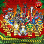 Ninjago Ultimate Battle Pack Golden Legacy Ninjas Digi Heroes 24 Pcs 3, Lego-compatible Building Block Minifigures