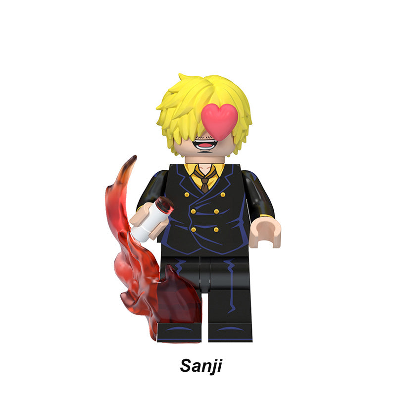 Sanji One Piece LEGO-compatible custom brick minifigure