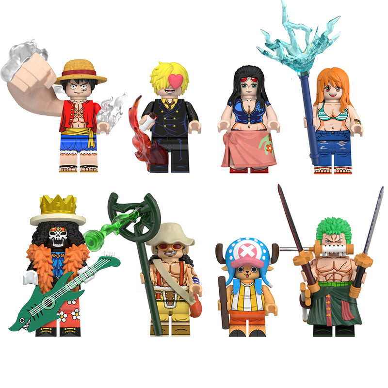 One Piece LEGO-compatible custom anime brick minifigures toy set 1 Main image
