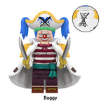 Buggy the Clown Yonko One Piece LEGO-compatible minifigure | custom brick minifigures