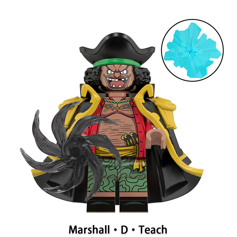 Marshall D. Teach Blackbeard One Piece LEGO-compatible minifigure | custom brick minifigures