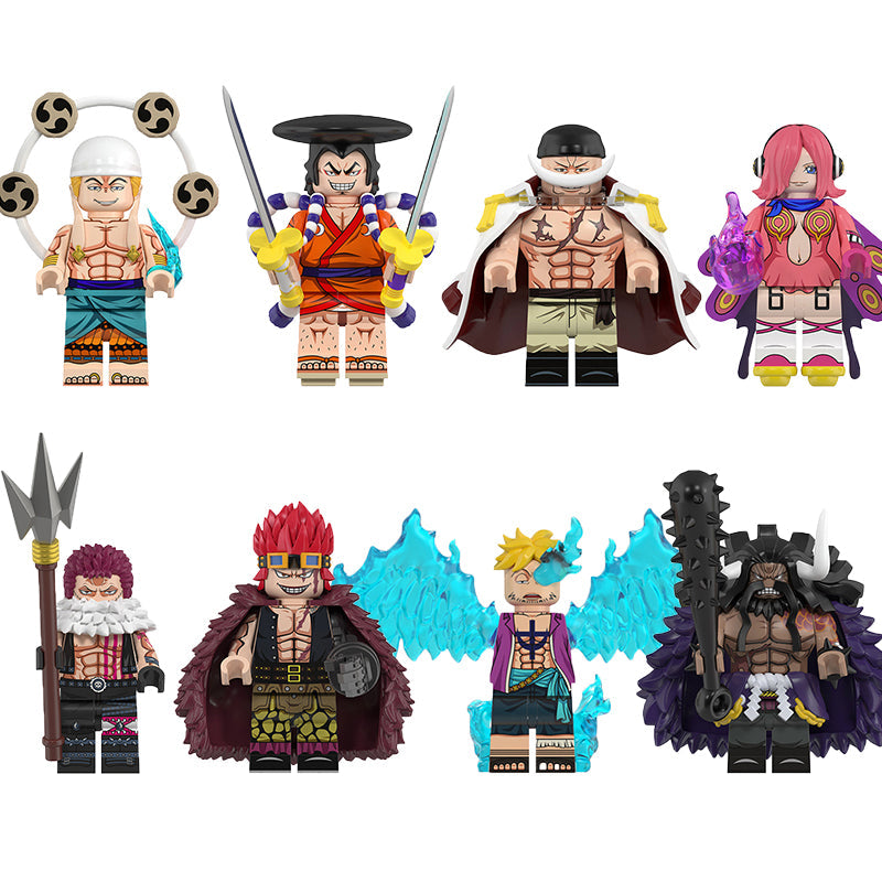 One Piece Series 10 minifigure set Kaidou, Edward Newgate Whitebeard, Katakuri LEGO-compatible building block toys | 8-piece set