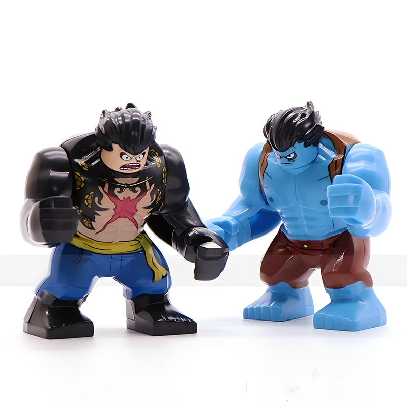 One Piece Size Compare, Lego-compatible Building Block Minifigures, 2 Pcs Collection