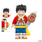 Luffy with meat armor One Piece Set 9 LEGO-compatible minifigure brick toy