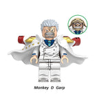 One Piece Monkey D Garp, Lego-compatible Building Block Minifigures, 8 Pcs Collection