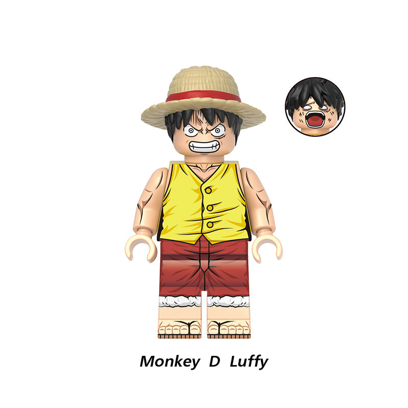 One Piece Monkey D Luffy, Lego-compatible Building Block Minifigures, 8 Pcs Collection