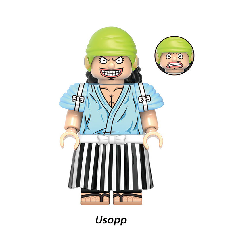 Usopp One Piece Set 11 LEGO-compatible minifigure brick toy