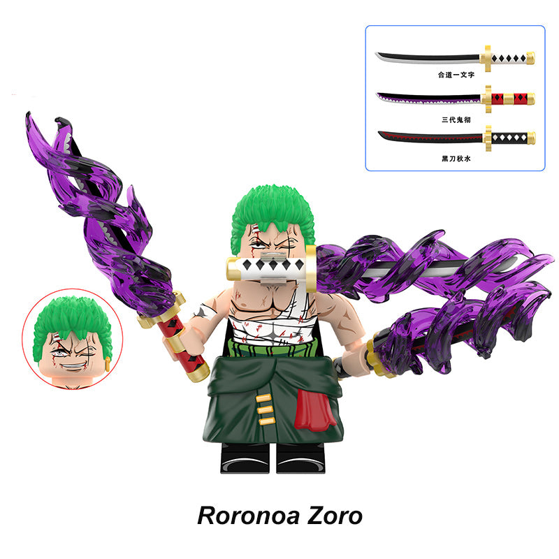 Roronoa Zoro sword form One Piece Set 4 LEGO-compatible minifigure