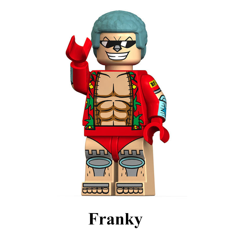 Franky One Piece LEGO-compatible custom brick minifigure
