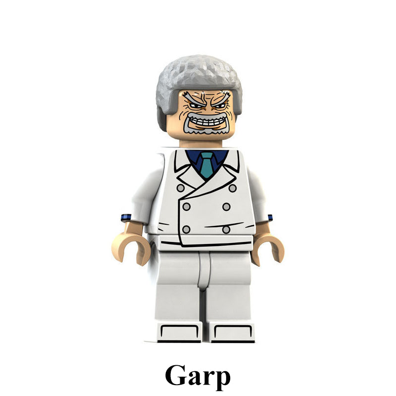 Monkey D. Garp One Piece LEGO-compatible brick minifigure