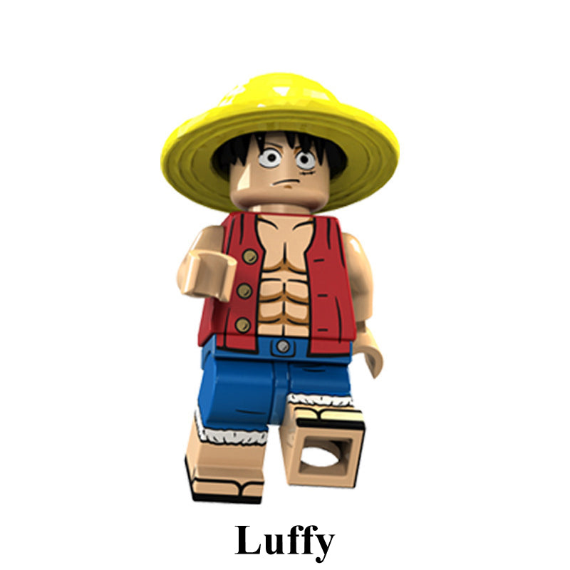 Monkey D. Luffy One Piece LEGO-compatible brick minifigure