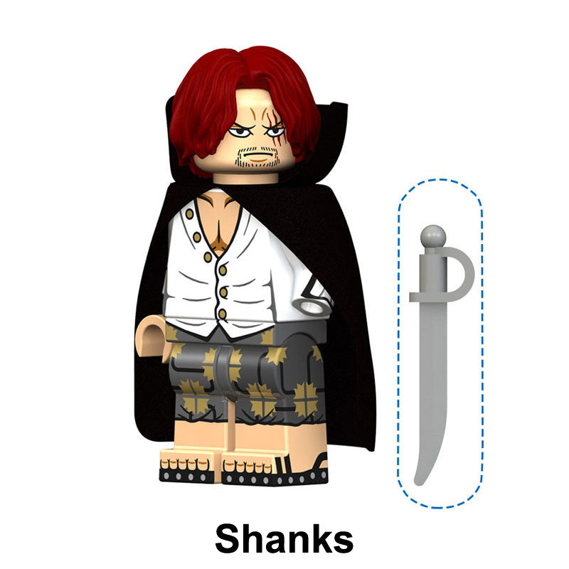 Shanks One Piece LEGO-compatible custom brick minifigure