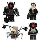 Skibidi Toilet Collection Series 10 4 Piece Custom Minifigure Set Group 1D379D41 Aa80 42F5 9Cba 8E2Ea4B77A66, Lego-compatible Building Block Minifigures