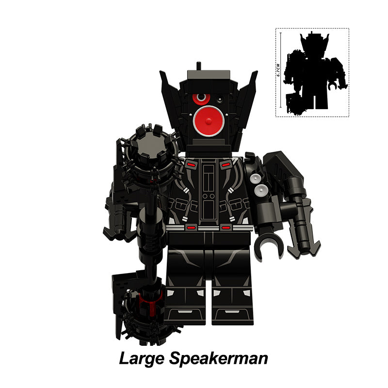 Skibidi Toilet Collection Series 10 4 Piece Custom Minifigure Set Large Speakerman F6E2Ab5E 294A 4Ca8 89Cb A8D5F7Eae32C, Lego-compatible Building Block Minifigures
