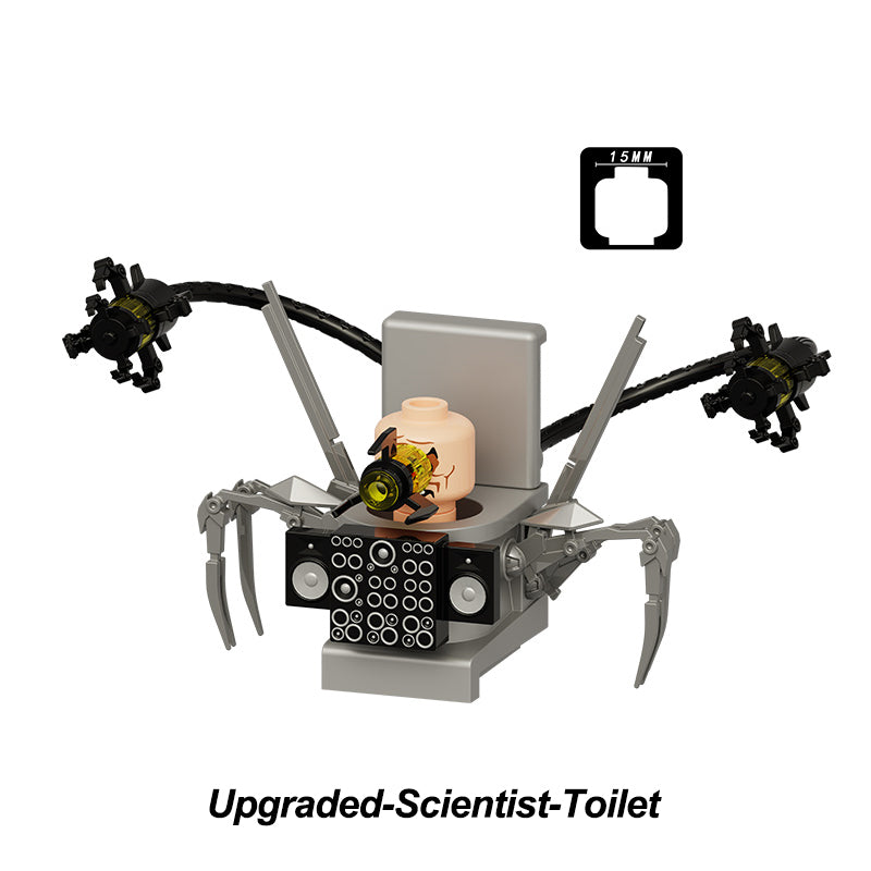 Skibidi Toilet Collection Series 10 4 Piece Custom Minifigure Set Scientist Toilet Cfa11447 35De 4B6C Ab3E F1066815255F, Lego-compatible Building Block Minifigures