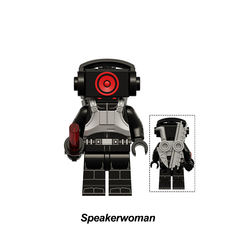 Skibidi Toilet Collection Series 10 4 Piece Custom Minifigure Set Speakerwoman Katanas 1Ee58102 8751 4167 A7E7 59F9662C23A7, Lego-compatible Building Block Minifigures
