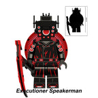 Skibidi Toilet Collection Series 15 4 Piece Custom Minifigure Set Executioner Speakerman, Lego-compatible Building Block Minifigures