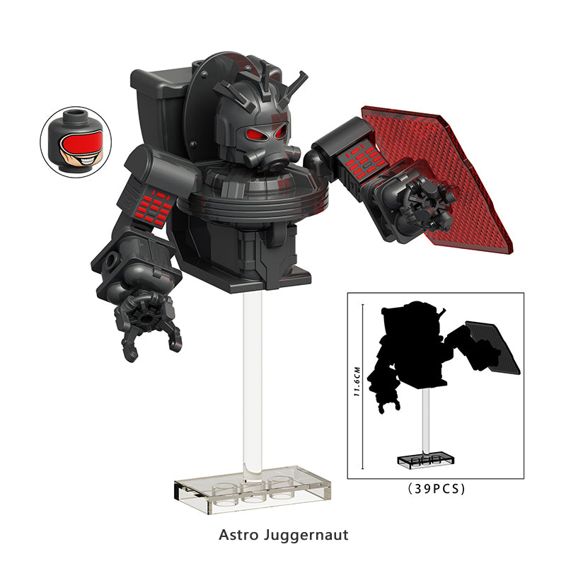 Skibidi Toilet Collection Series 16 3 Piece Custom Minifigure Set Astro Juggernaut 2B83Ba87 8586 42F1 9C73 978D0B74Dccb, Lego-compatible Building Block Minifigures