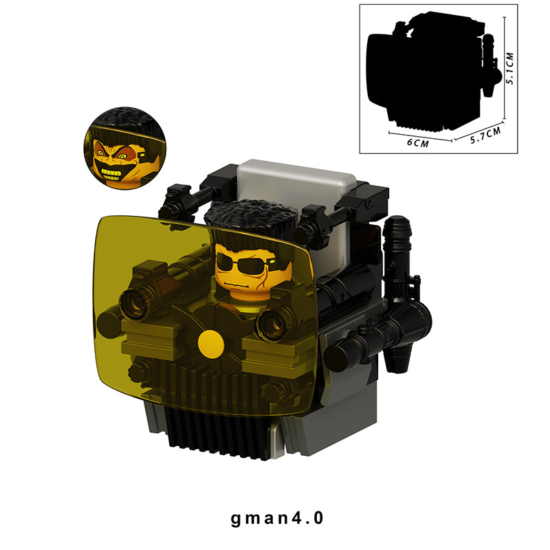 Skibidi Toilet Collection Series 16 3 Piece Custom Minifigure Set Gman 44007Ec4 4501 45C7 9E31 A22Bef4Ebb17, Lego-compatible Building Block Minifigures