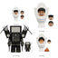 Skibidi Toilet Collection Series 4 4 Piece Custom Minifigure Set Group, Lego-compatible Building Block Minifigures